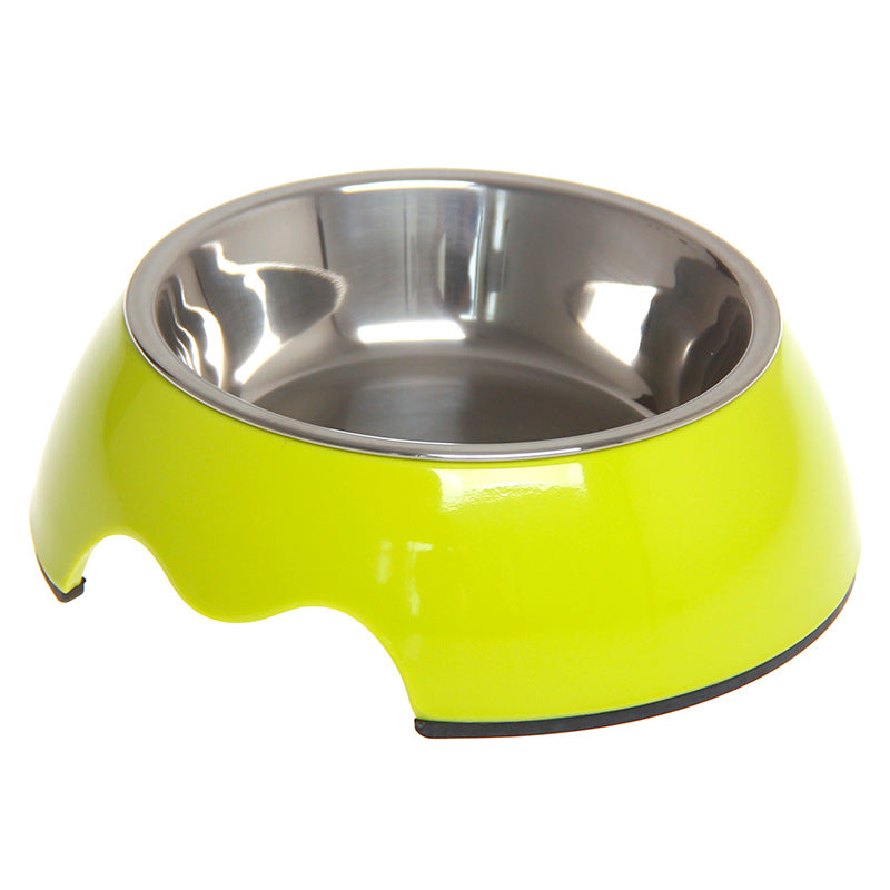 Cuenco para mascotas de acero inoxidable de doble uso antideslizante