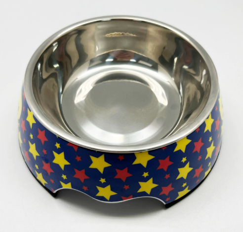 Cuenco para mascotas de acero inoxidable de doble uso antideslizante