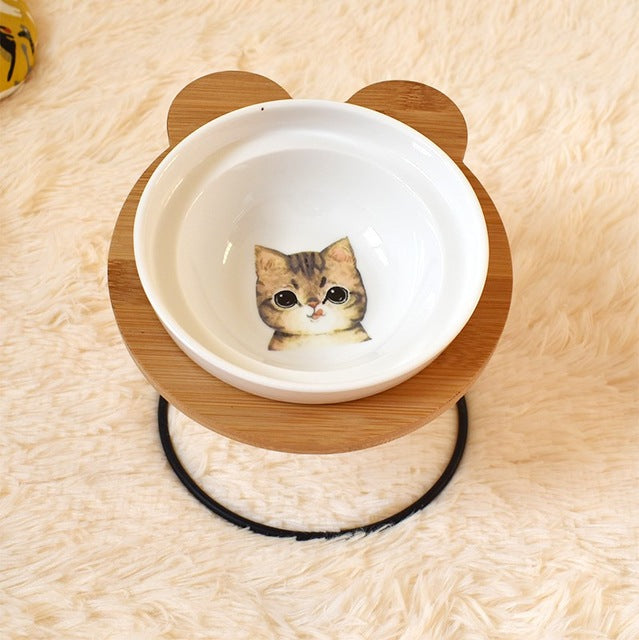 Comedero Ergonómico Anti-Reflujo para Gatos