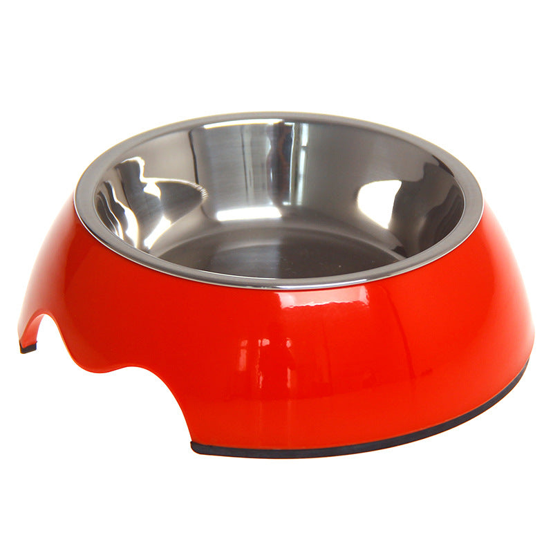 Cuenco para mascotas de acero inoxidable de doble uso antideslizante