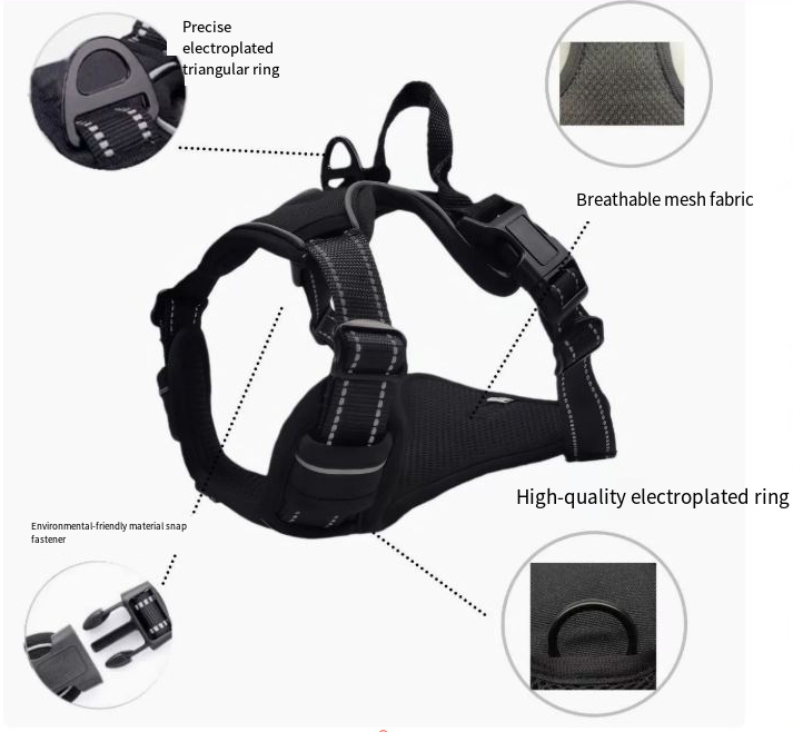 Luminous Dog Harness Reflective Nylon